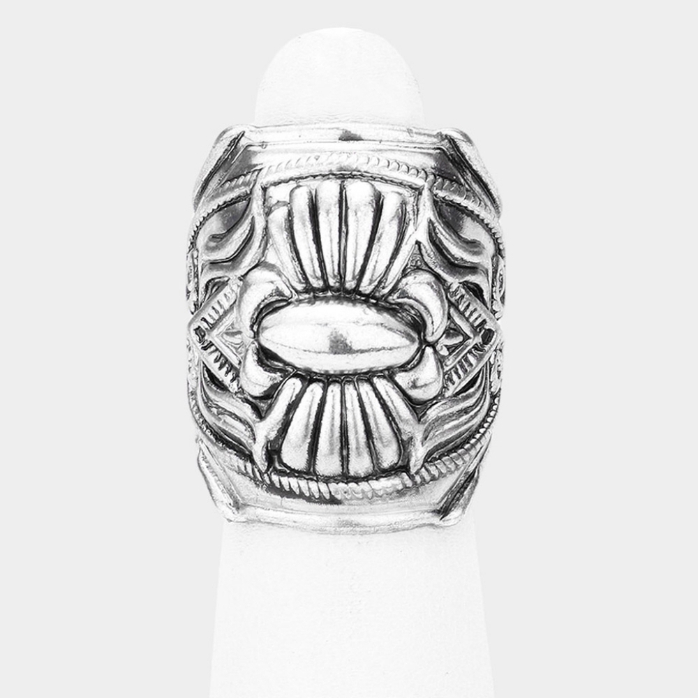NEW Bohemian Detail Antique Silver Ring Adjustable